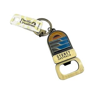 Pacific Creations Sydney Australia Metal Bottle Opener Keychain Souvenir